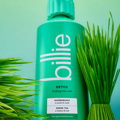 Person using Billie in shower, illustrating refreshing cleansing routine