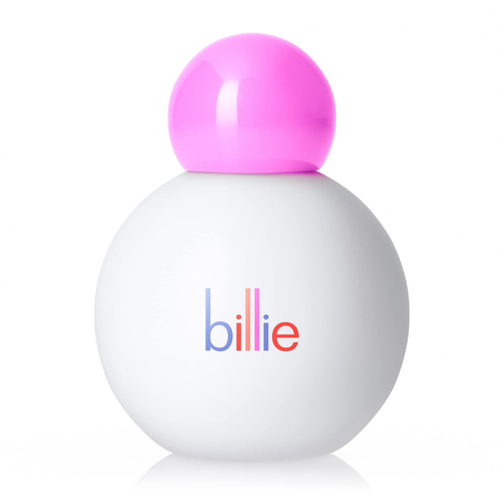Billie Floof front packaging showing compact travel friendly container and branding