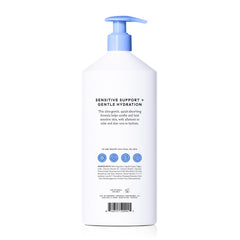 Billie label details showing SLS-free, paraben-free, vegan and dermatologist-approved benefits