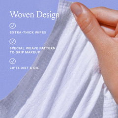 Billie wipe next to hand illustrating size and portability