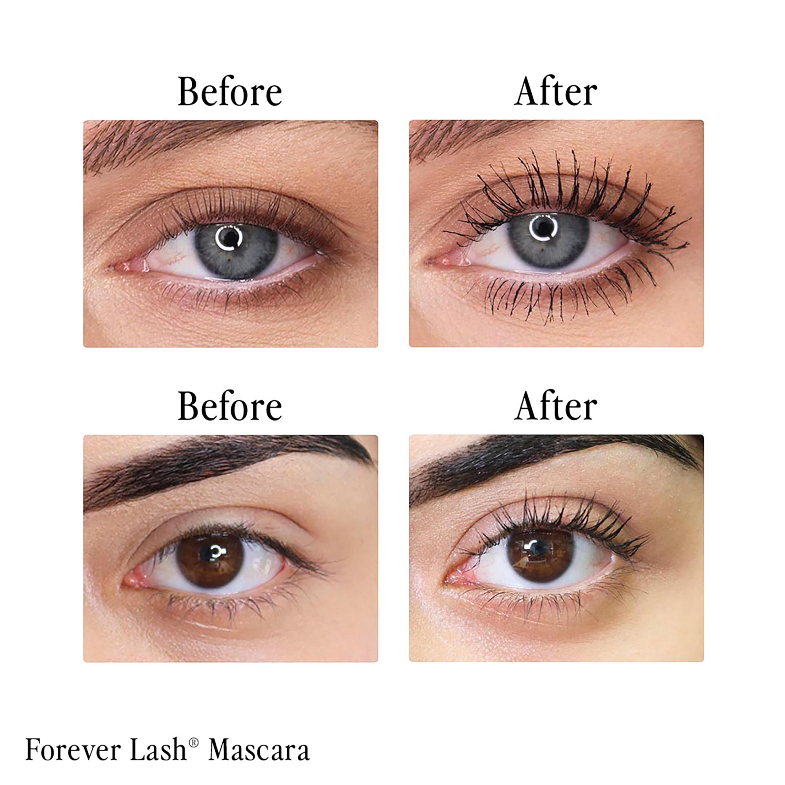 billion dollar brows mascara applied on lashes demonstrating extreme length and dramatic volume