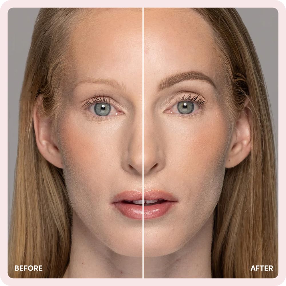 billion dollar brows angled brush applying blonde powder for precise filling