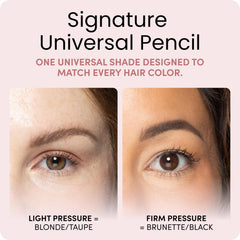 Billion Dollar Brows spoolie detail blends brows for natural finish