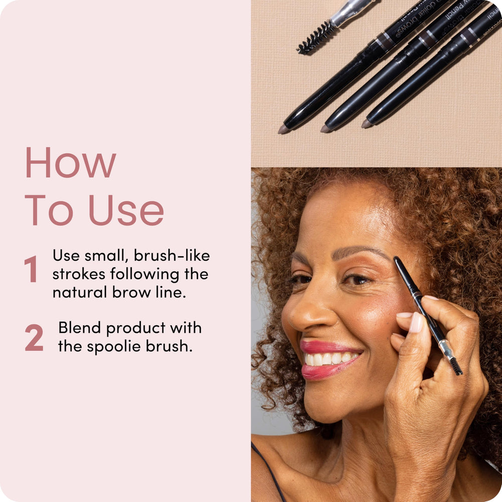 Billion Dollar Brows texture close-up highlights matte, smudge-resistant benefit