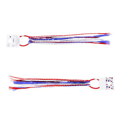 BinaryABC hair tie worn on wrist showing portability and quick access