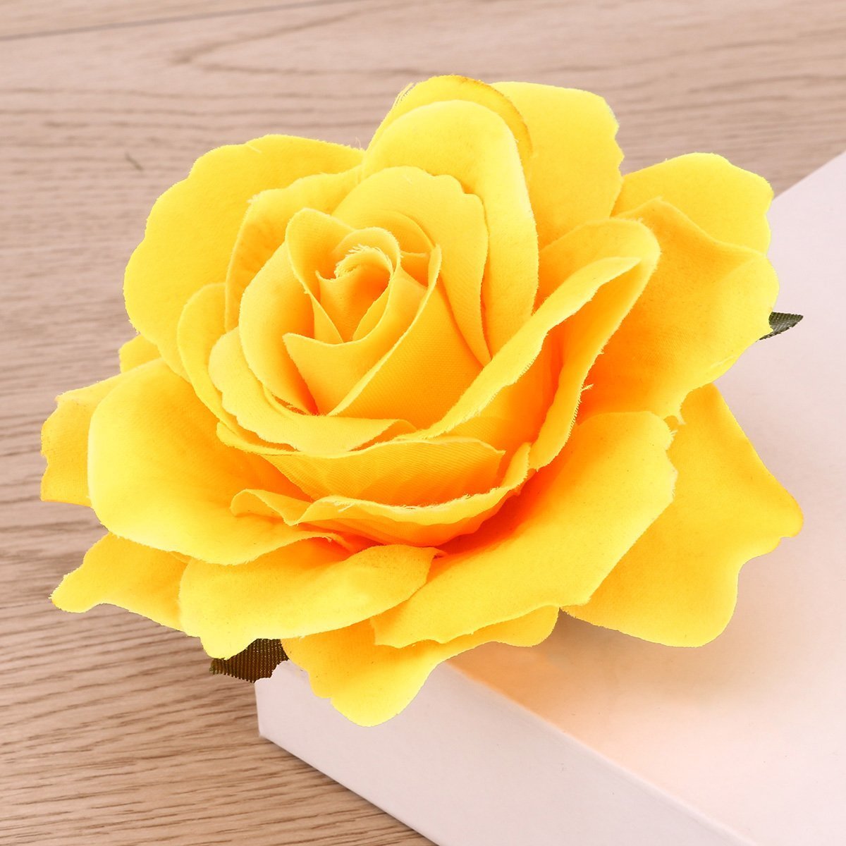 BinaryABC flower in hair demonstrating quick styling benefit