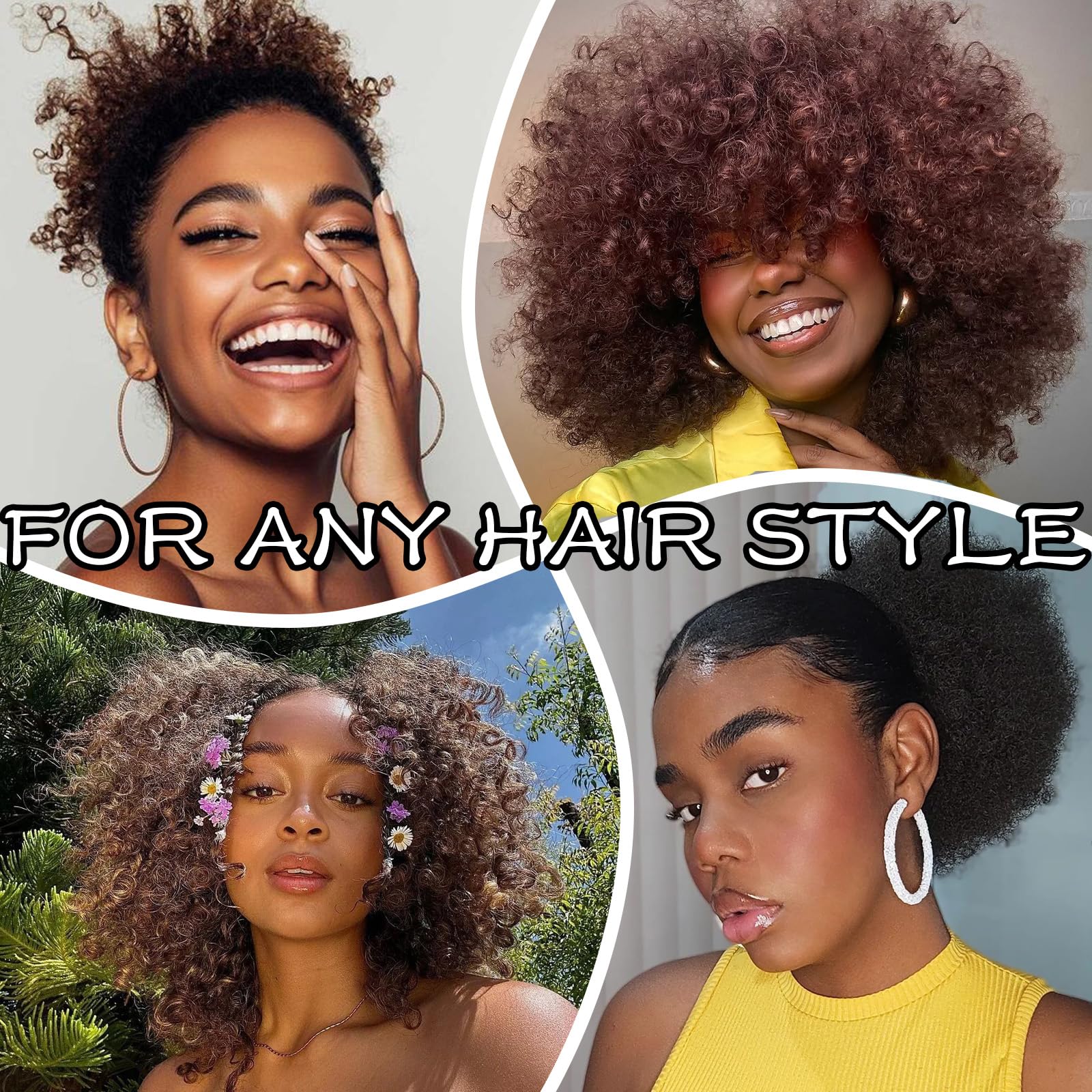 BINCUBE scrunchie worn outdoors in a natural hairstyle for comfortable all-day wear