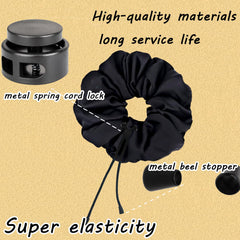BINCUBE scrunchie held in hand to show extra-large size and capacity