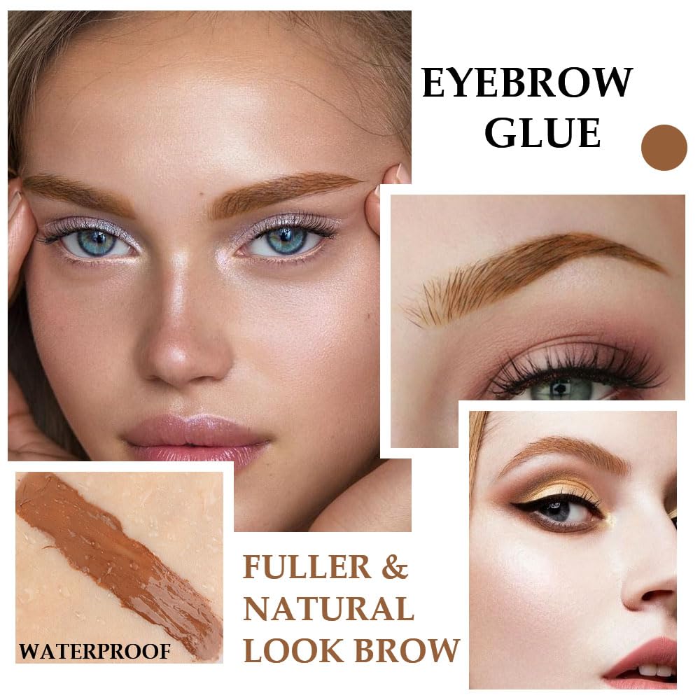 BINGBRUSH auburn before and after brows showing fuller natural result