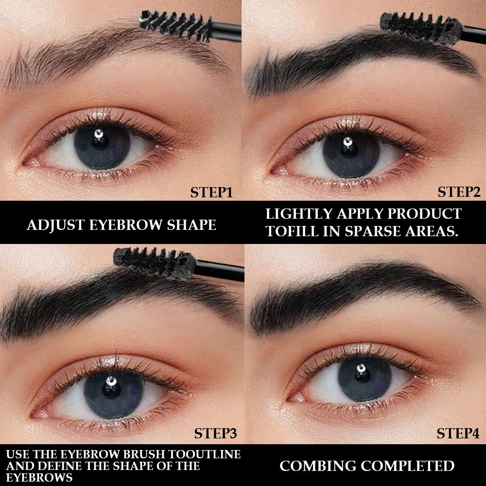 BINGBRUSH before and after brows demonstrating fuller, filled sparse areas benefit