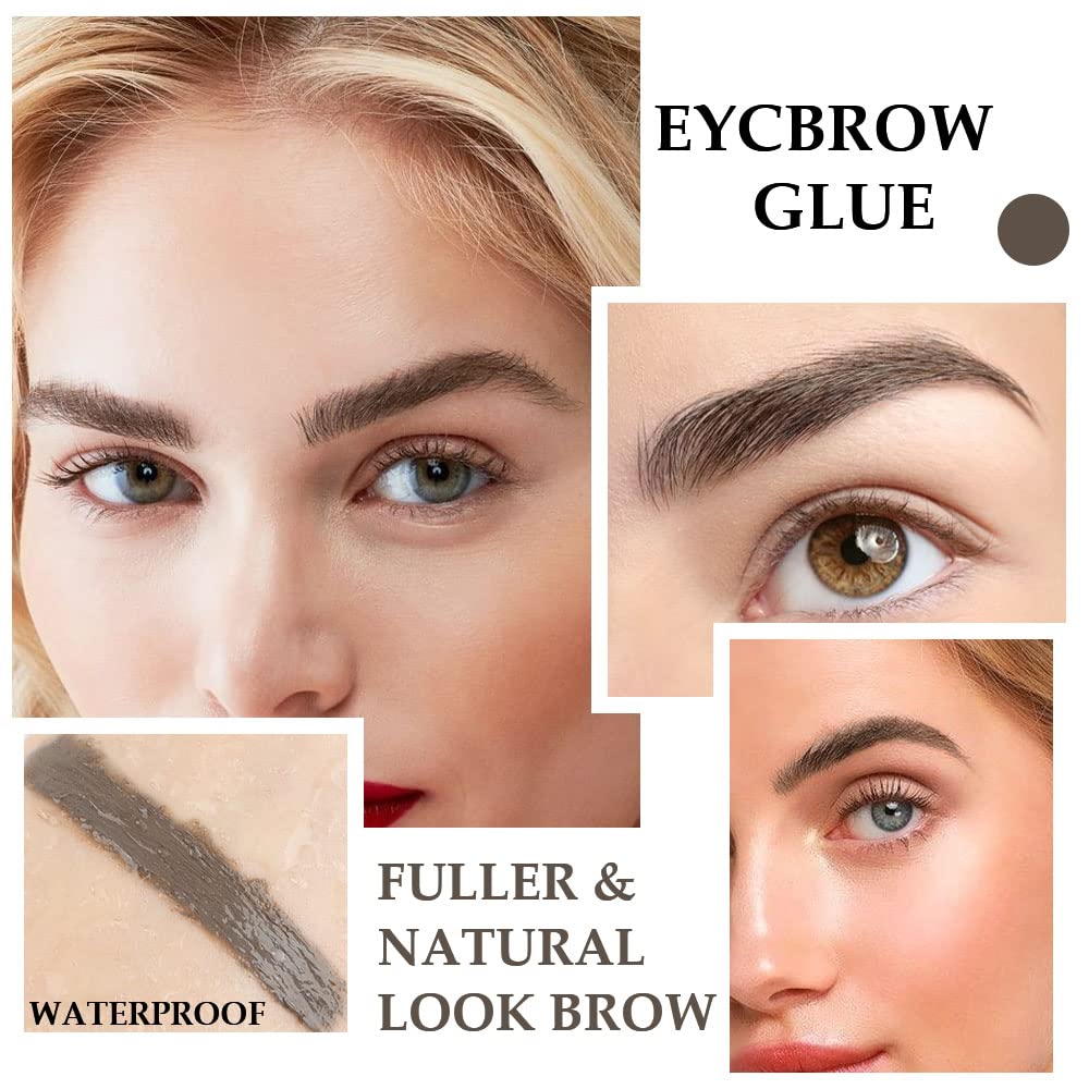 BINGBRUSH before and after brows demonstrating thicker look benefit visible volume