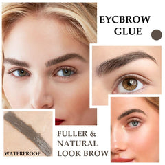 BINGBRUSH before and after brows demonstrating thicker look benefit visible volume