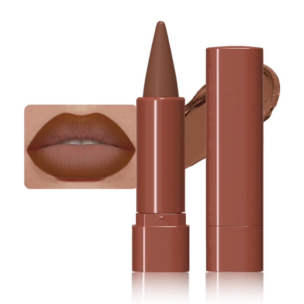 BINGBRUSH front packaging showing shade 01#Warm Brown and product benefit longwear