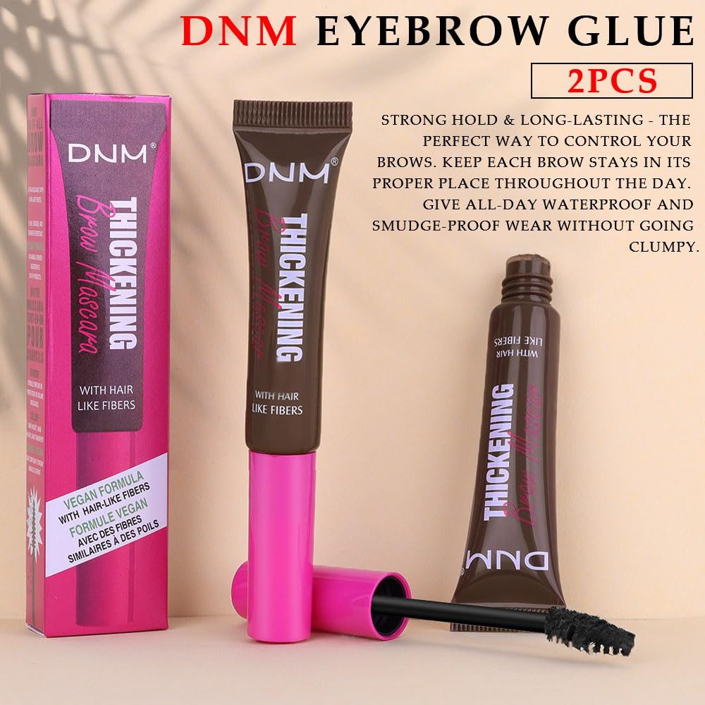 BINGBRUSH model applying gel in bathroom mirror illustrating easy everyday eyebrow styling