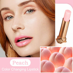 BINGBRUSH applied on lips demonstrating color-changing personalized tint benefit