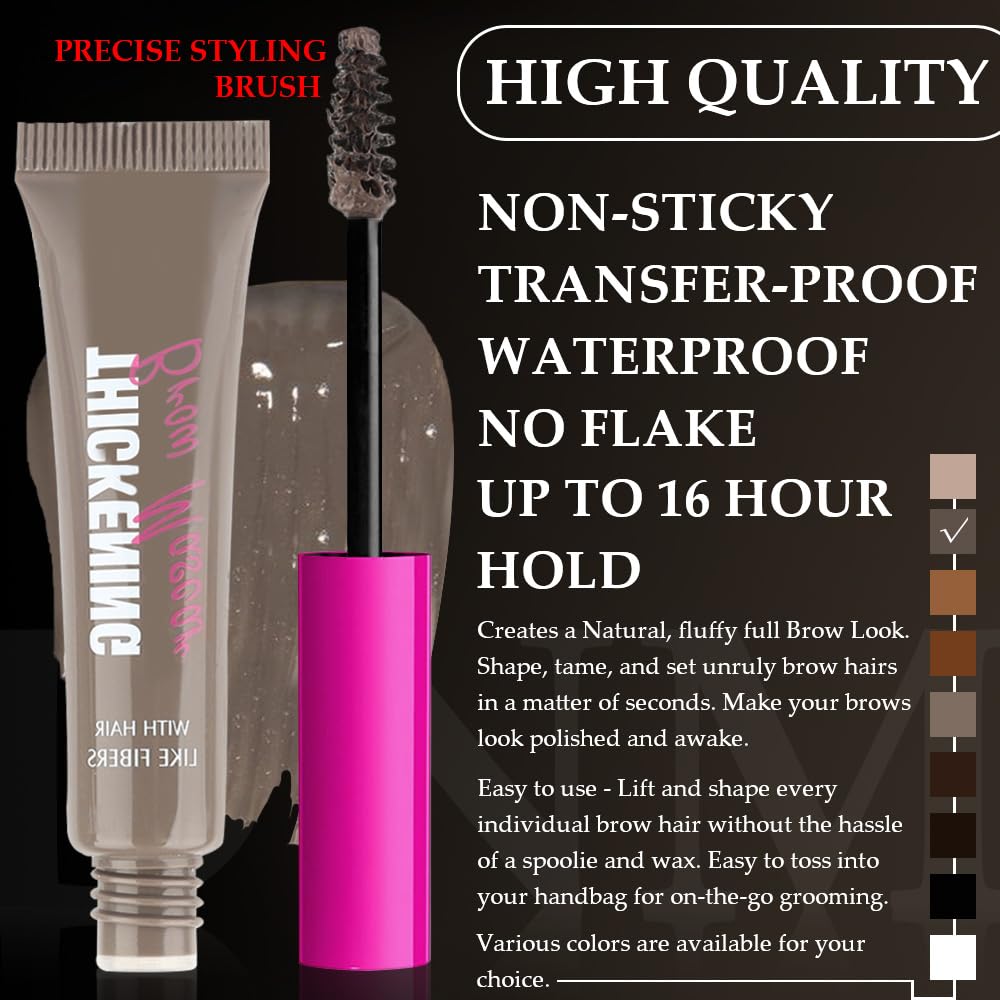 BINGBRUSH gel texture on wand highlighting smooth buildable fibers benefit natural finish