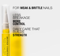 Bint Nails Brother Cosmetics applied to finger and cuticle for smoother nails