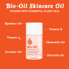 Bio-Oil applied to face showing non-comedogenic hydration benefit