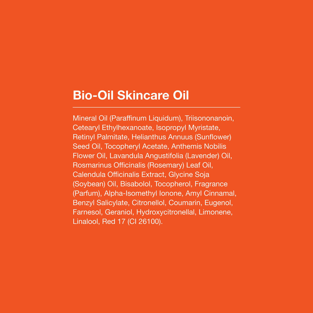 Bio-Oil next to a coin for 2 oz size comparison and travel convenience benefit