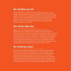 Bio-Oil travel pouch lifestyle scene showing portable skincare convenience
