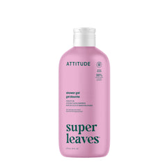 BIO SPECTRA ATTITUDE front bottle showing coconut and wild berries scent benefit: gentle cleansing