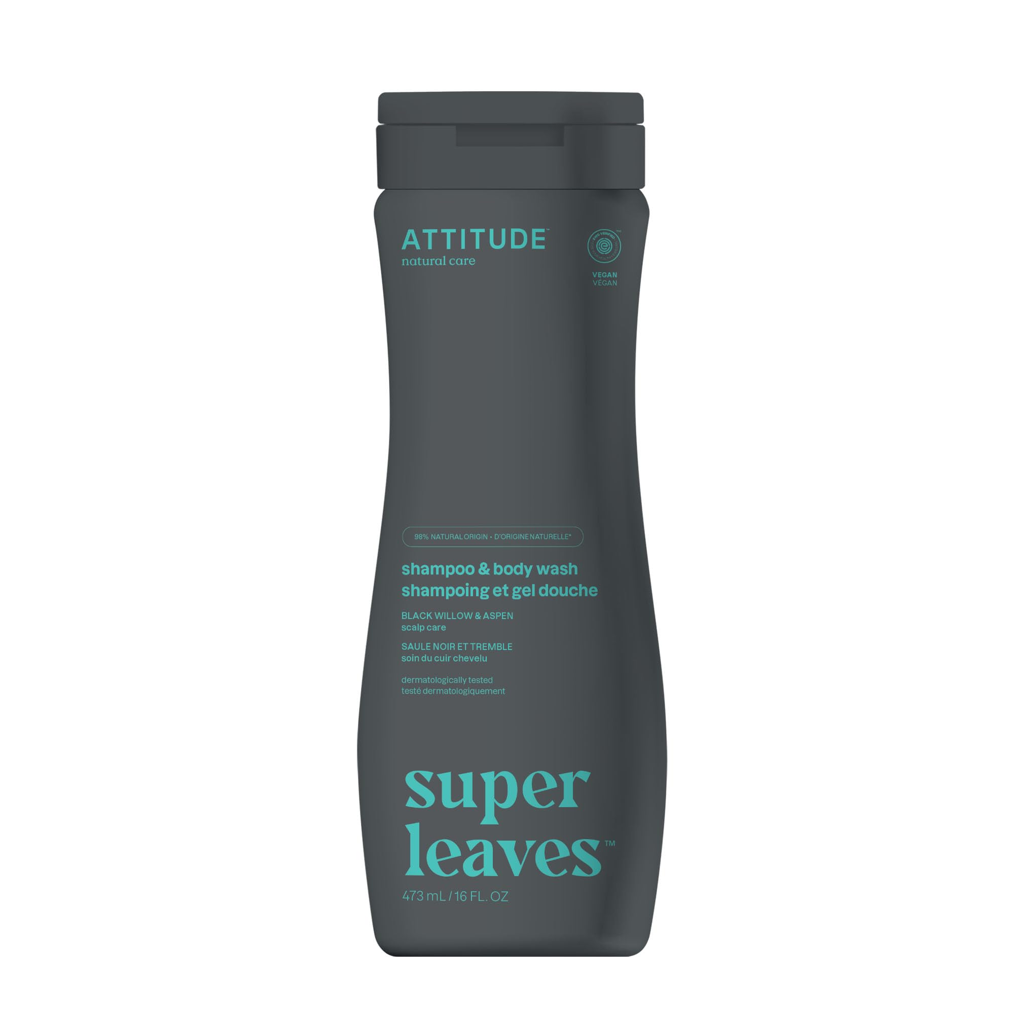 BIO SPECTRA ATTITUDE front bottle showing label and 16 fl oz size, convenient storage benefit