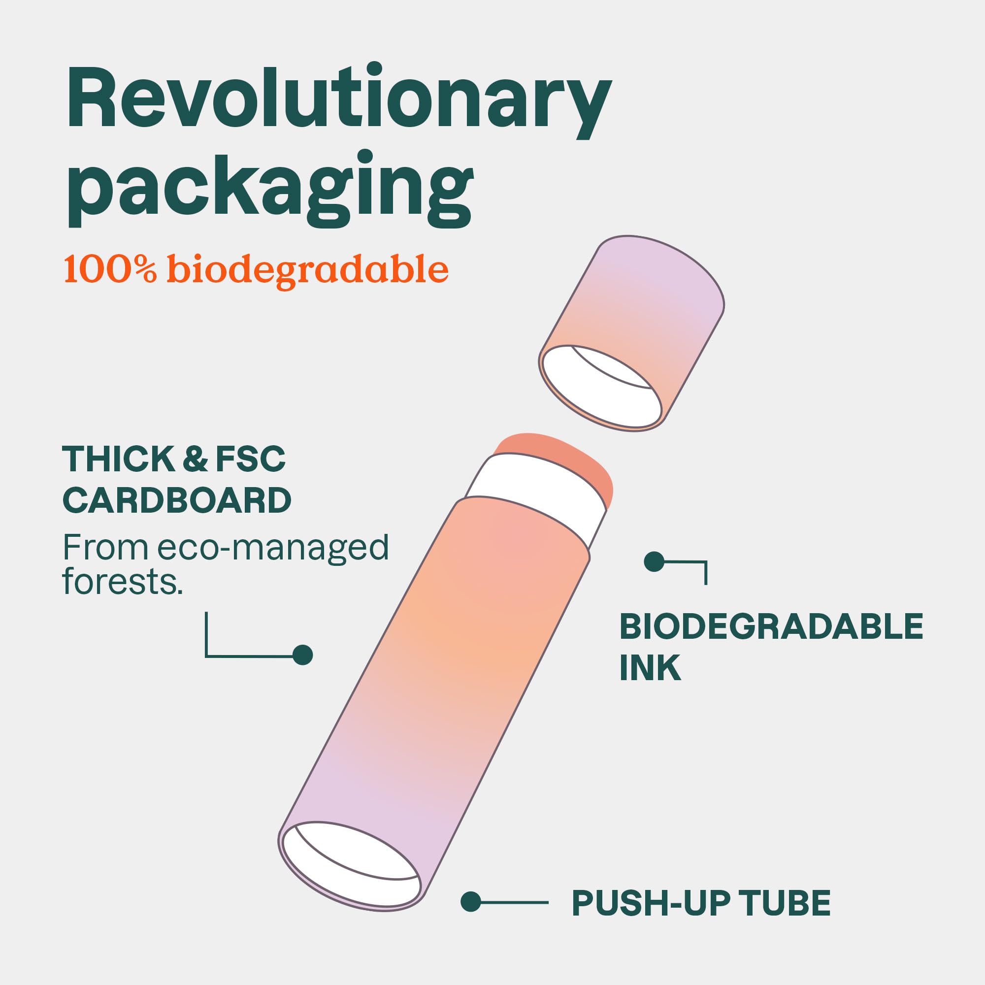BIO SPECTRA ATTITUDE lip balm held in hand showing compact travel-friendly size