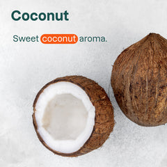 BIO SPECTRA ATTITUDE coconut and argan display representing natural moisturizing ingredients
