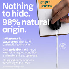 BIO SPECTRA ATTITUDE ingredients label highlighting natural-origin transparency benefit