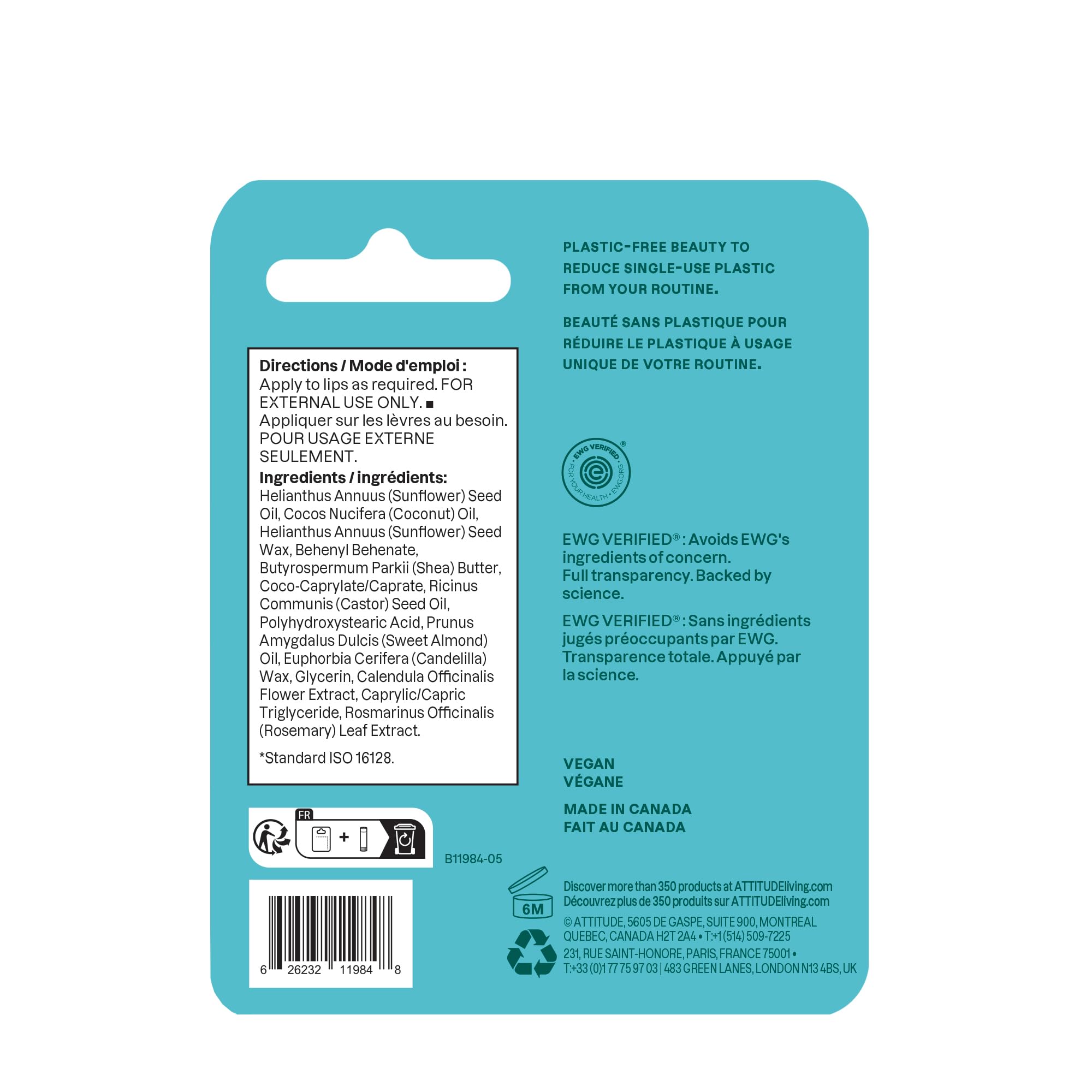 BIO SPECTRA ATTITUDE placed inside a bag to show on-the-go moisture and eco choice