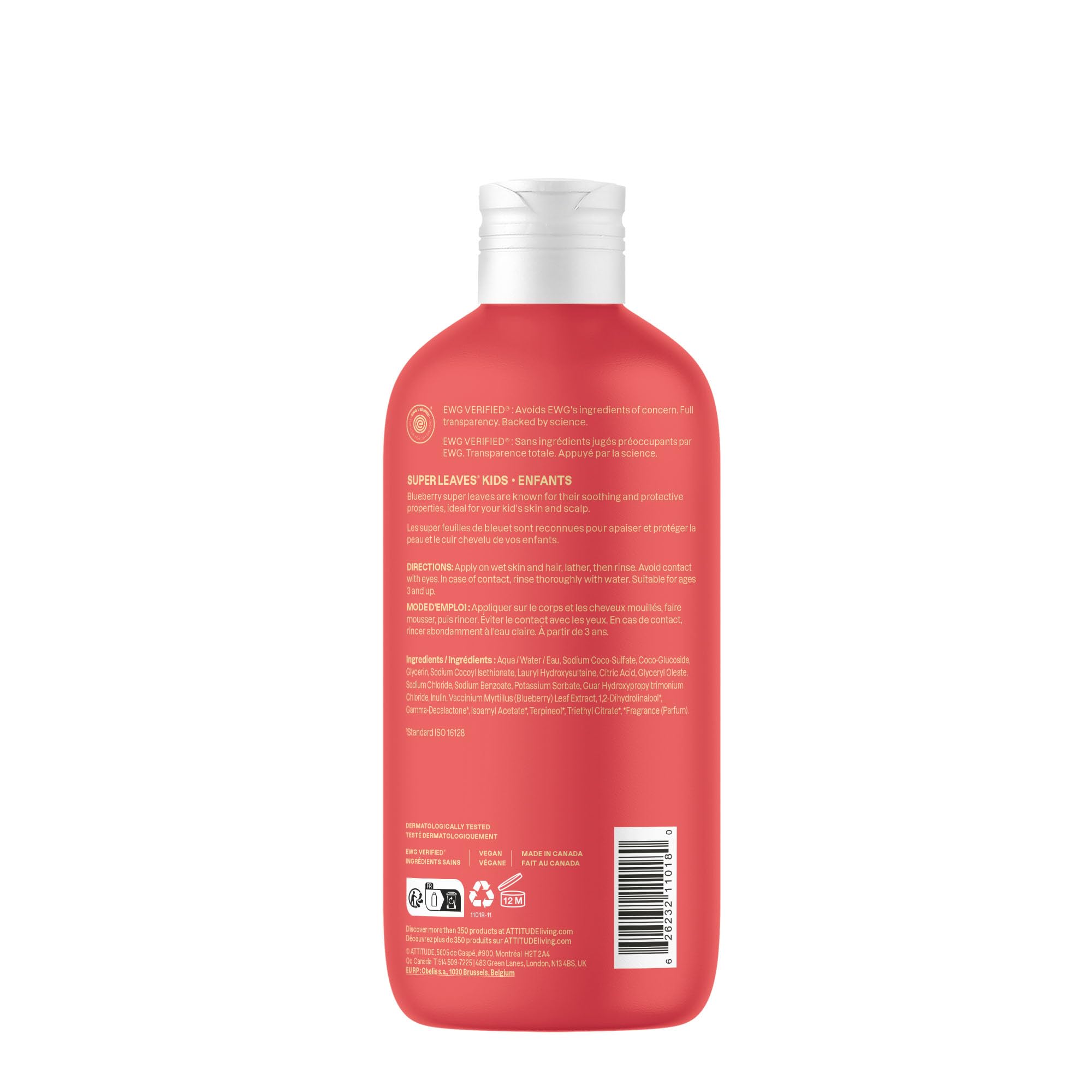 BIO SPECTRA ATTITUDE recyclable bottle emphasizing eco-friendly packaging