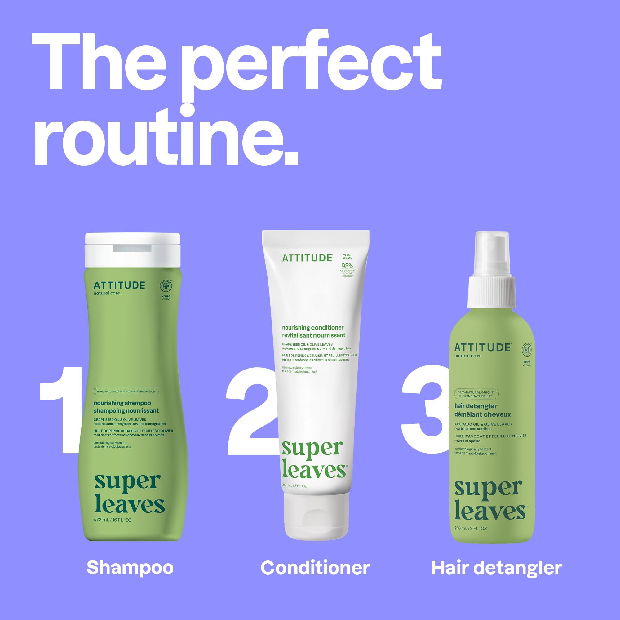 BIO SPECTRA ATTITUDE shampoo rinsing in shower for effortless cleansing