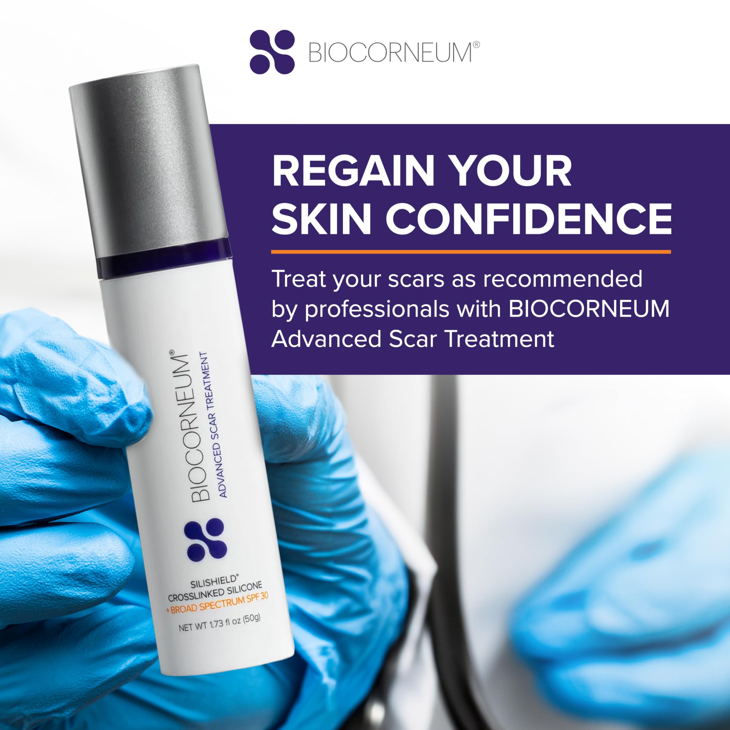 BIOCORNEUM manufacturing close-up with made in USA emphasis on quality