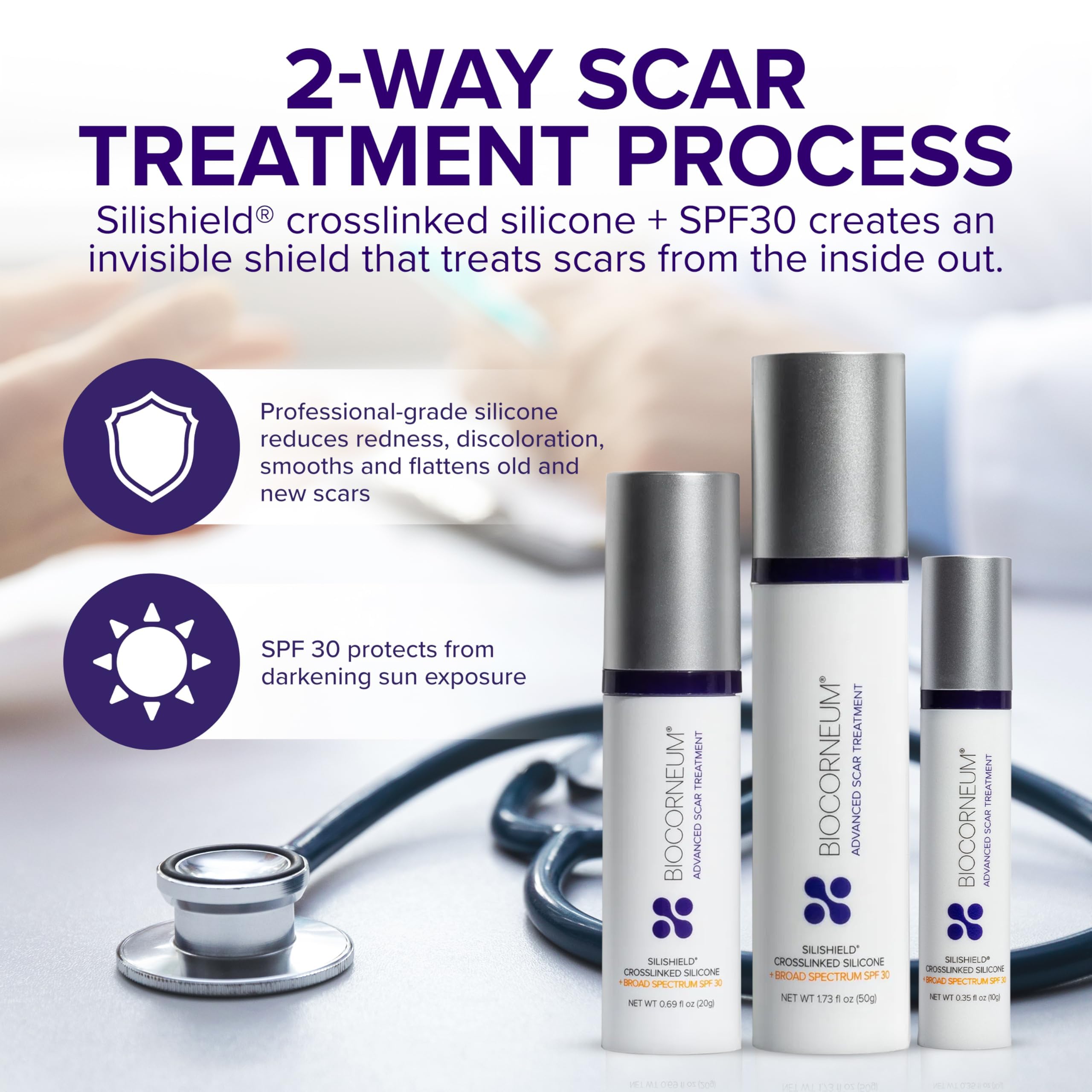 BIOCORNEUM gel texture close-up showing lightweight formula