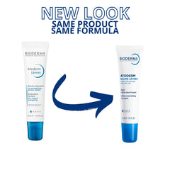 Bioderma atoderm lip balm lifestyle outdoor use showing protection from cold wind