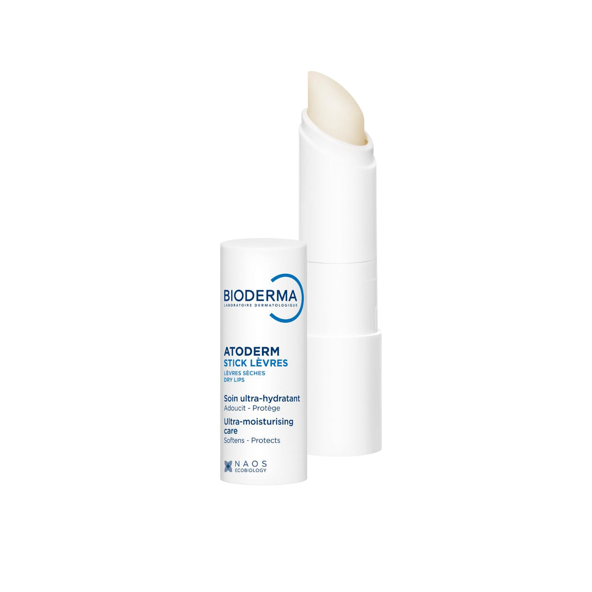Bioderma Atoderm front packaging showing compact hydrating lip stick