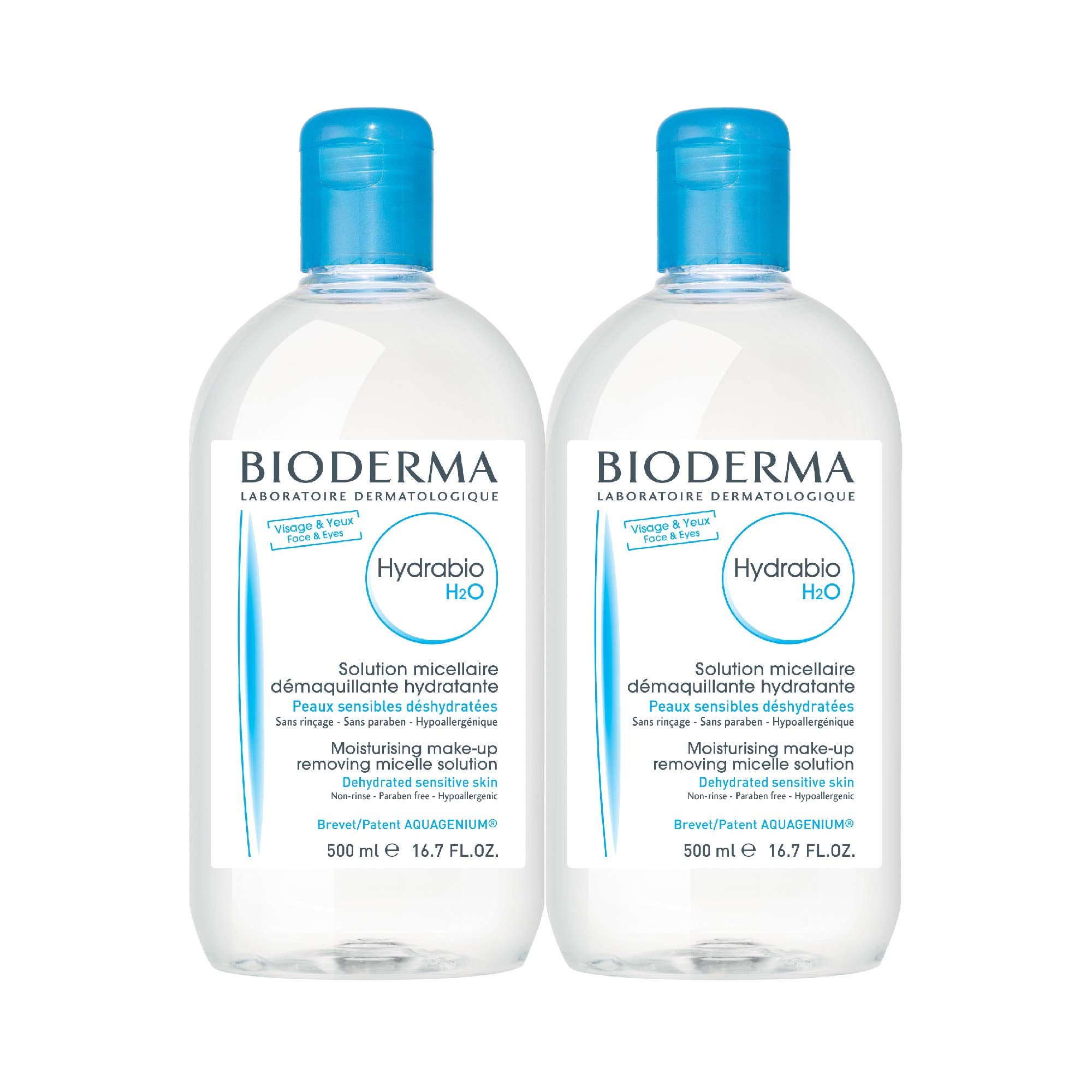 Bioderma front bottle showing product size and label for convenient cleansing