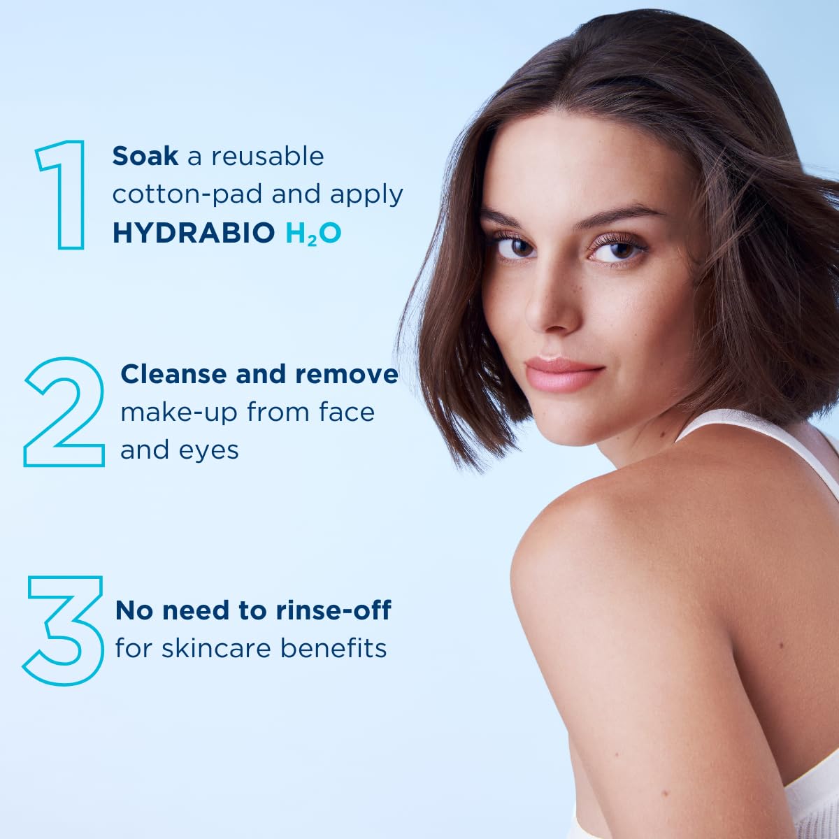 Bioderma bottle staged on bathroom counter conveying everyday gentle cleansing benefit