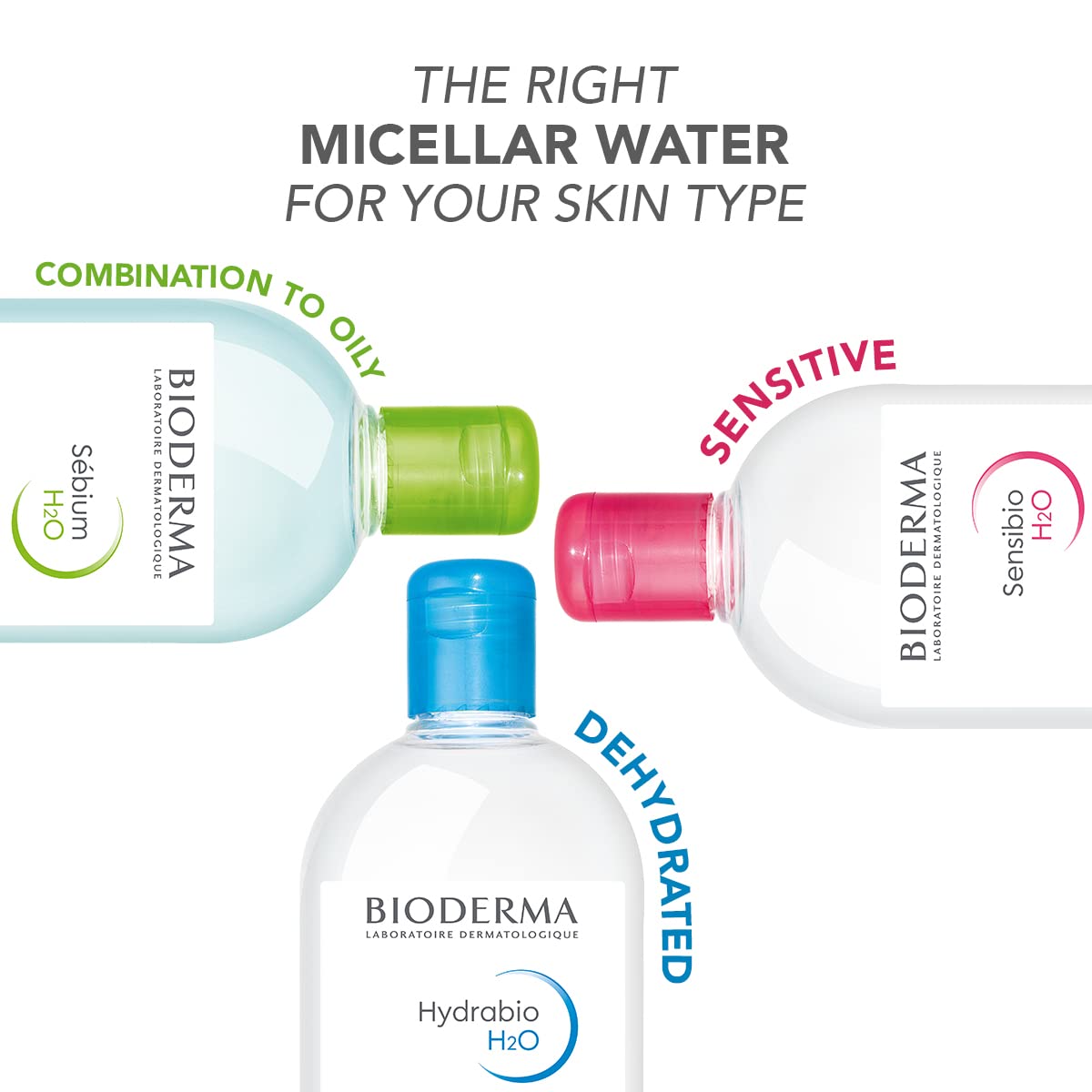 Bioderma before and after makeup removal demonstrating gentle cleansing effect