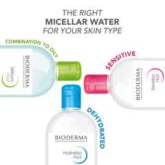 Bioderma before and after makeup removal demonstrating gentle cleansing effect