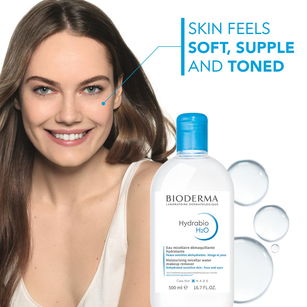 Bioderma packaging box side view communicating product authenticity and labeling