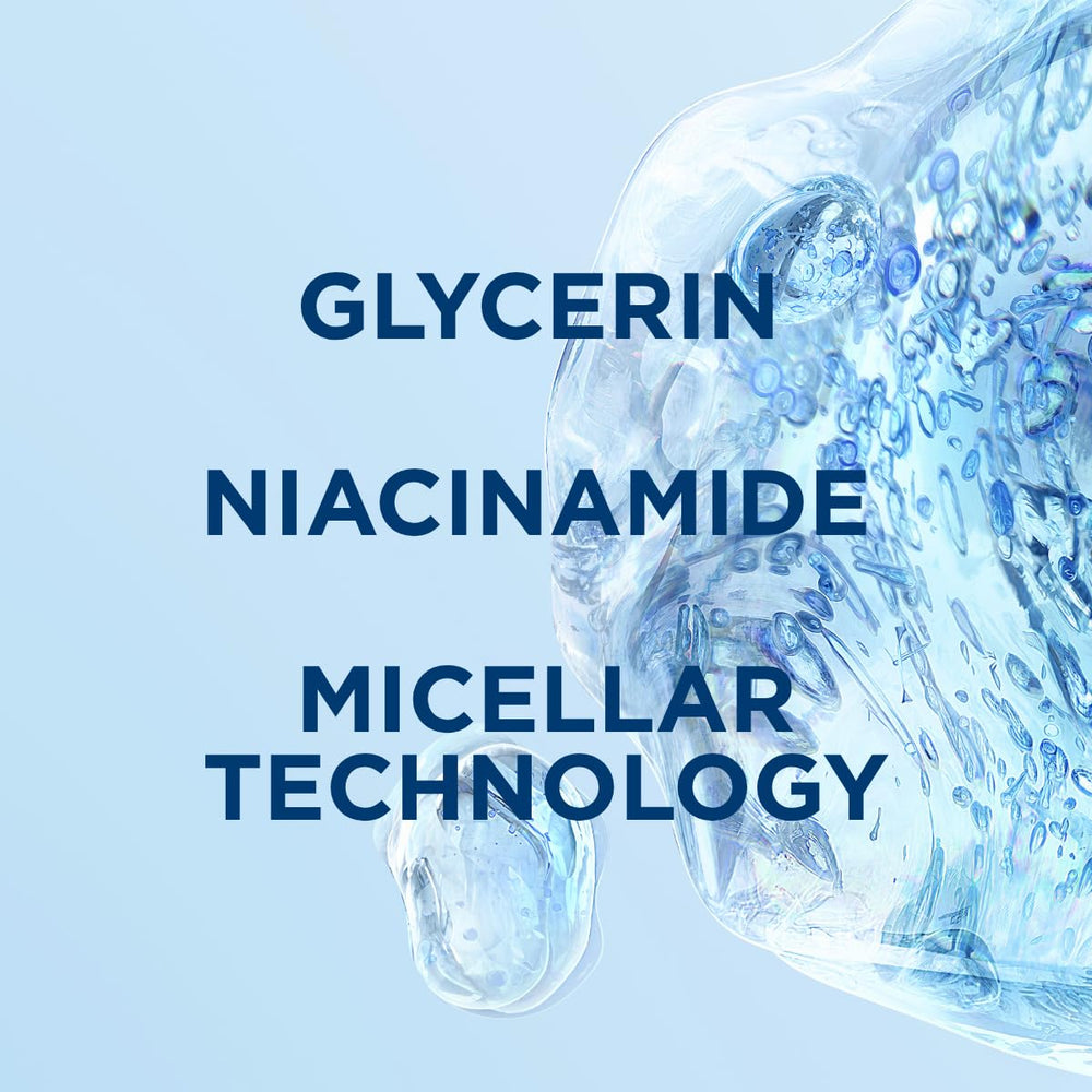 Bioderma drop of micellar water showing clear texture and gentle cleansing action