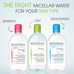 Bioderma before and after cotton pad makeup removal demonstrating cleansing effectiveness