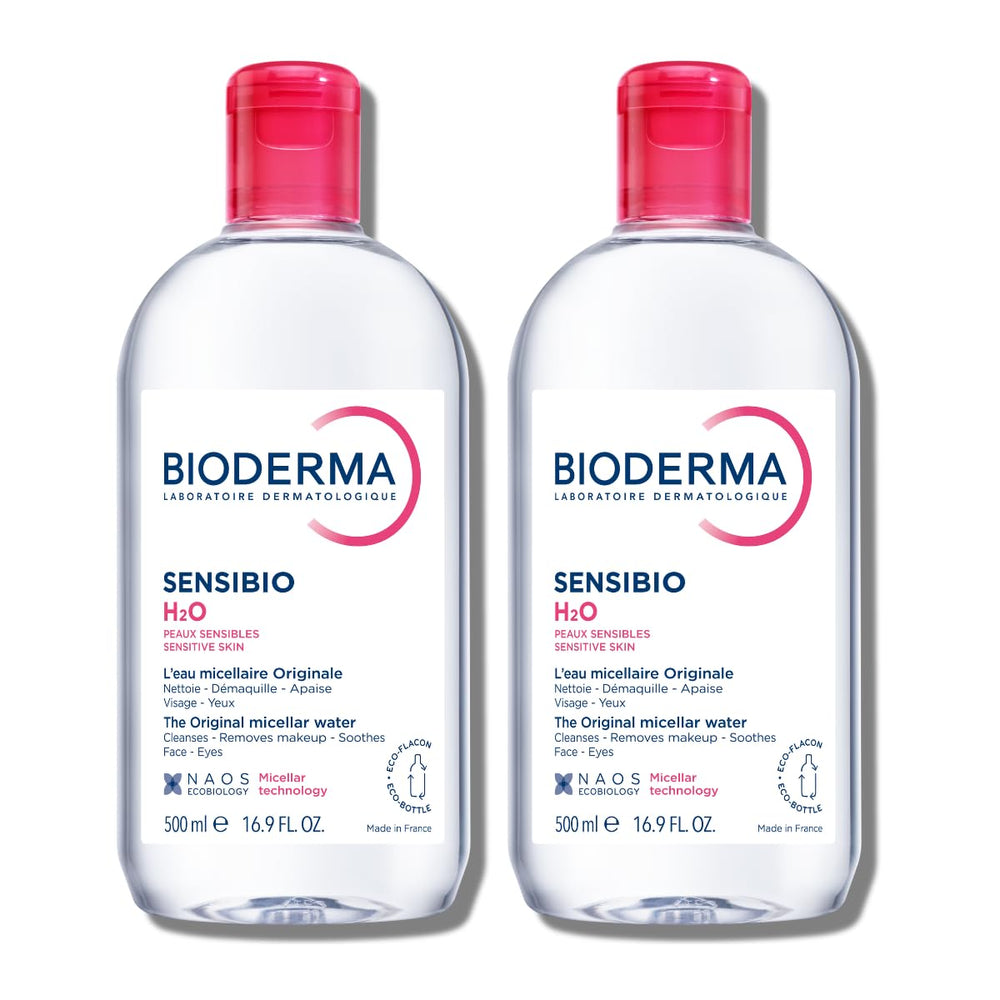 Bioderma Sensibio H2O front packaging showing gentle cleanser benefits