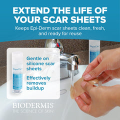 BIODERMIS SilqueClenz ingredient label highlighting flax seed extract and vitamin B5 benefits
