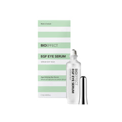 BIOEFFECT eye serum front packaging showing compact travel-friendly tube and brand