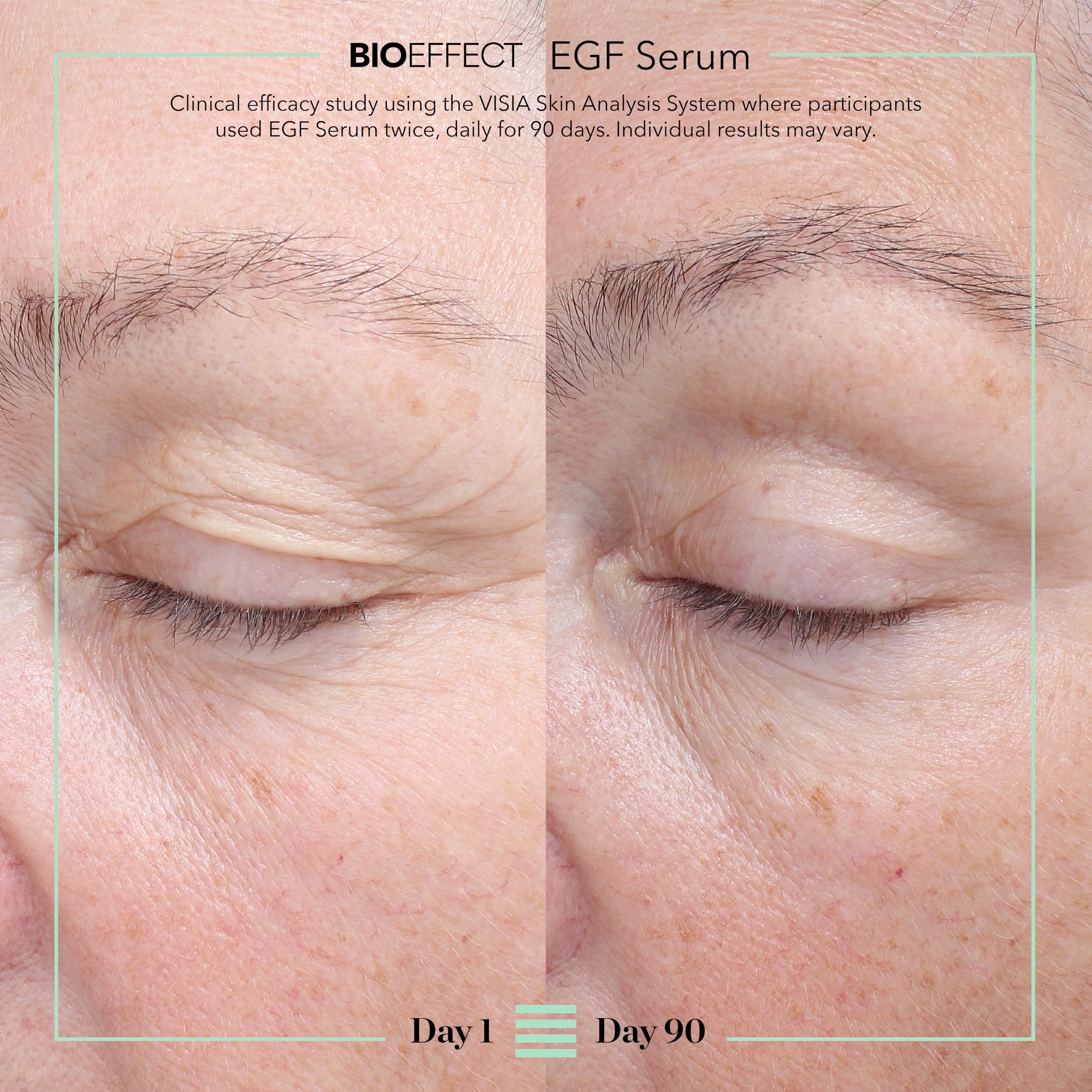 Bioeffect EGF Serum clear gel drop texture showing hydrating, lightweight feel