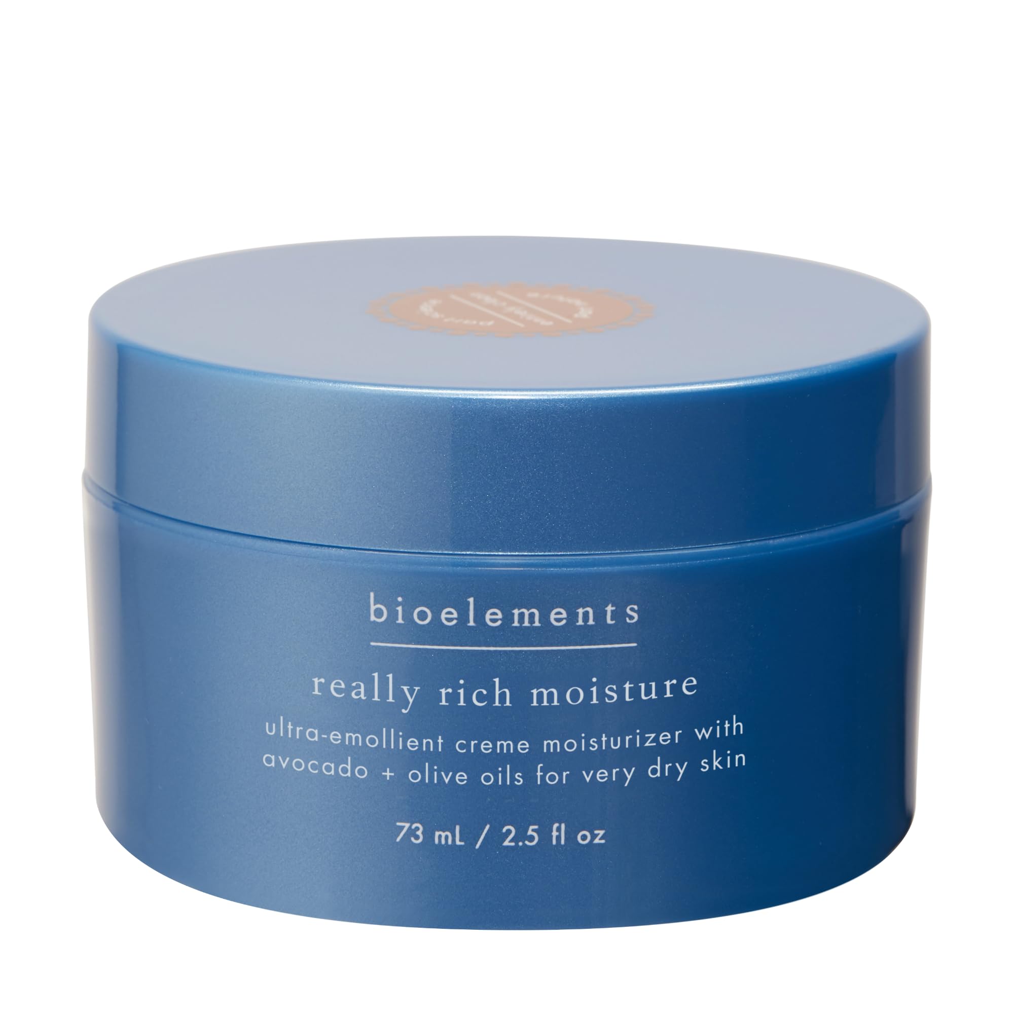 Bioelements jar front view showing product label and size for clear identification and trust
