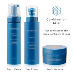 Bioelements bottle next to hand for scale, clarifies 6.5 fl oz size