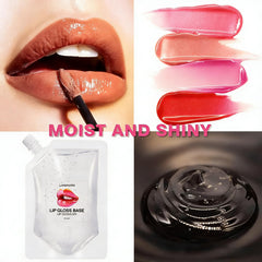 BIOKUSY pouring gel into lip tube, demonstrates simple DIY filling benefit